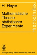 Cover: Mathematische Theorie statistischer Experimente - Springer