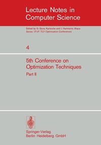 Enlarge image Cover: Fifth Conference on Optimization Techniques. Rome 1973 - Springer
