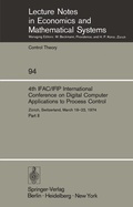 Cover: 4th IFAC/IFIP International Conference on Digital Computer Applications to Process Control - Springer