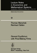 Cover: General Equilibrium with Price-Making Firms - Springer