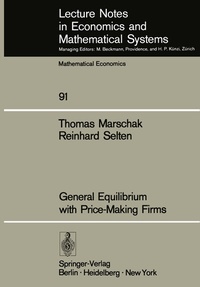 Enlarge image Cover: General Equilibrium with Price-Making Firms - Springer