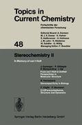 Cover: Stereochemistry II - Springer