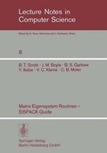 Cover: Matrix Eigensystem Routines - Eispack Guide - Springer