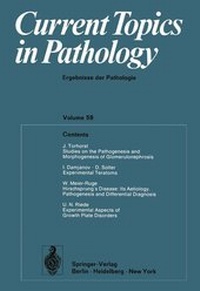Enlarge image Cover: Current Topics in Pathology: 59 - Springer