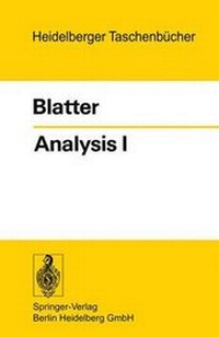 Enlarge image Cover: Analysis 1 - Springer