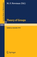 Cover: Proceedings of the Second International Conference on the Theory of Groups - Springer