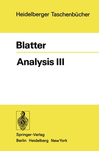 Enlarge image Cover: Analysis III - Springer