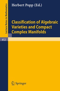 Abbildung von: Classification of Algebraic Varieties and Compact Complex Manifolds - Springer