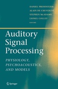 Cover: Auditory Signal Processing - Springer