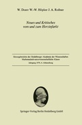 Cover: Neues und Kritisches vom und zum Herzinfarkt - Springer