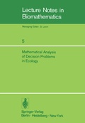 Cover: Mathematical Analysis of Decision Problems in Ecology - Springer