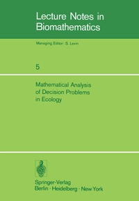 Enlarge image Cover: Mathematical Analysis of Decision Problems in Ecology - Springer