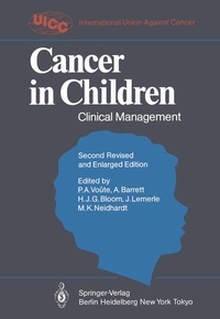 Enlarge image Cover: Cancer in Children - Springer
