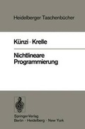 Cover: Nichtlineare Programmierung - Springer