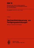 Cover: Rechnerdirektsteuerung von Fertigungseinrichtungen - Springer