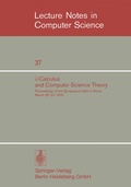 Cover: ?-Calculus and Computer Science Theory - Springer