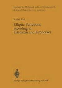 Abbildung von: Elliptic Functions according to Eisenstein and Kronecker - Springer