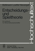 Cover: Entscheidungs- und Spieltheorie - Springer