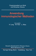 Cover: Anwendung immunologischer Methoden - Springer