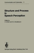 Cover: Structure and Process in Speech Perception - Springer