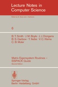 Cover: Matrix Eigensystem Routines - EISPACK Guide - Springer