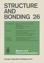 Cover: Spectra and Chemical Interactions - Springer