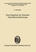Cover: Neue Ergebnisse der klinischen Fettstoffwechselforschung - Springer