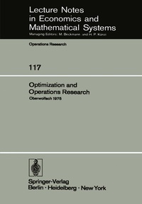 Enlarge image Cover: Optimization and Operations Research - Springer