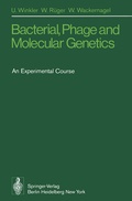 Cover: Bacterial, Phage and Molecular Genetics - Springer
