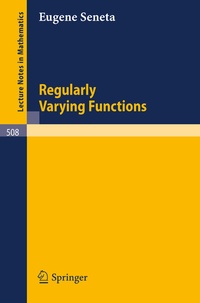 Abbildung von: Regularly Varying Functions - Springer