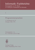 Cover: Programmiersprachen - Springer