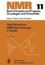 Cover: High Resolution NMR Spectroscopy in Solids - Springer