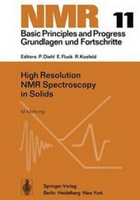 Enlarge image Cover: High Resolution NMR Spectroscopy in Solids - Springer