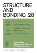 Cover: Electrons in Oxygen- and Sulphur Containing Ligands - Springer