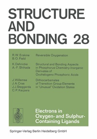 Abbildung von: Electrons in Oxygen- and Sulphur Containing Ligands - Springer