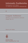 Cover: Computer Architecture - Springer
