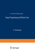 Cover: Integer Programming and Related Areas - Springer