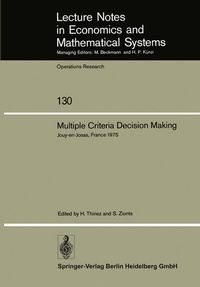 Enlarge image Cover: Multiple Criteria Decision Making - Springer