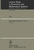 Cover: Mathematical Systems Theory - Springer