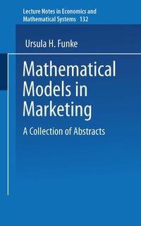 Enlarge image Cover: Mathematical Models in Marketing - Springer