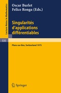 Cover: Singularites d'Applications Differentiables - Springer