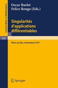Enlarge image Cover: Singularites d'Applications Differentiables - Springer