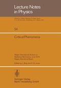 Cover: Critical Phenomena - Springer