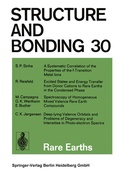 Cover: Structure and Bonding - Springer