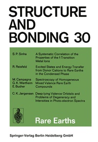 Enlarge image Cover: Structure and Bonding - Springer