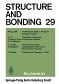 Cover: Structure and Bonding - Springer