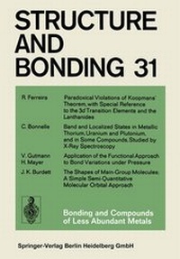 Bild: Bonding and Compounds of Less Abundant Metals - Springer