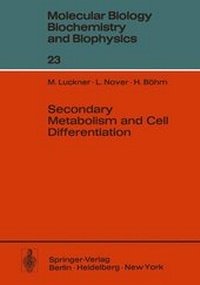 Enlarge image Cover: Secondary Metabolism and Cell Differentiation - Springer