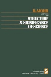 Enlarge image Cover: Lectures on Structure and Significance of Science - Springer