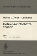 Cover: Betriebswirtschaftstheorie - Springer
